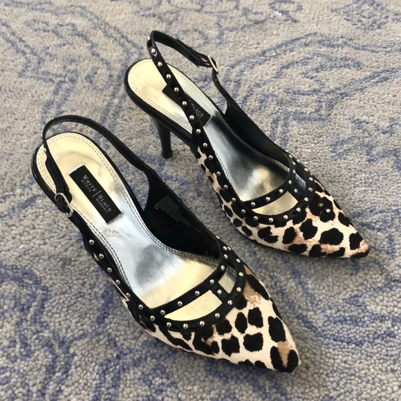 WHBM Animal Print Heels - Picture 5 of 5